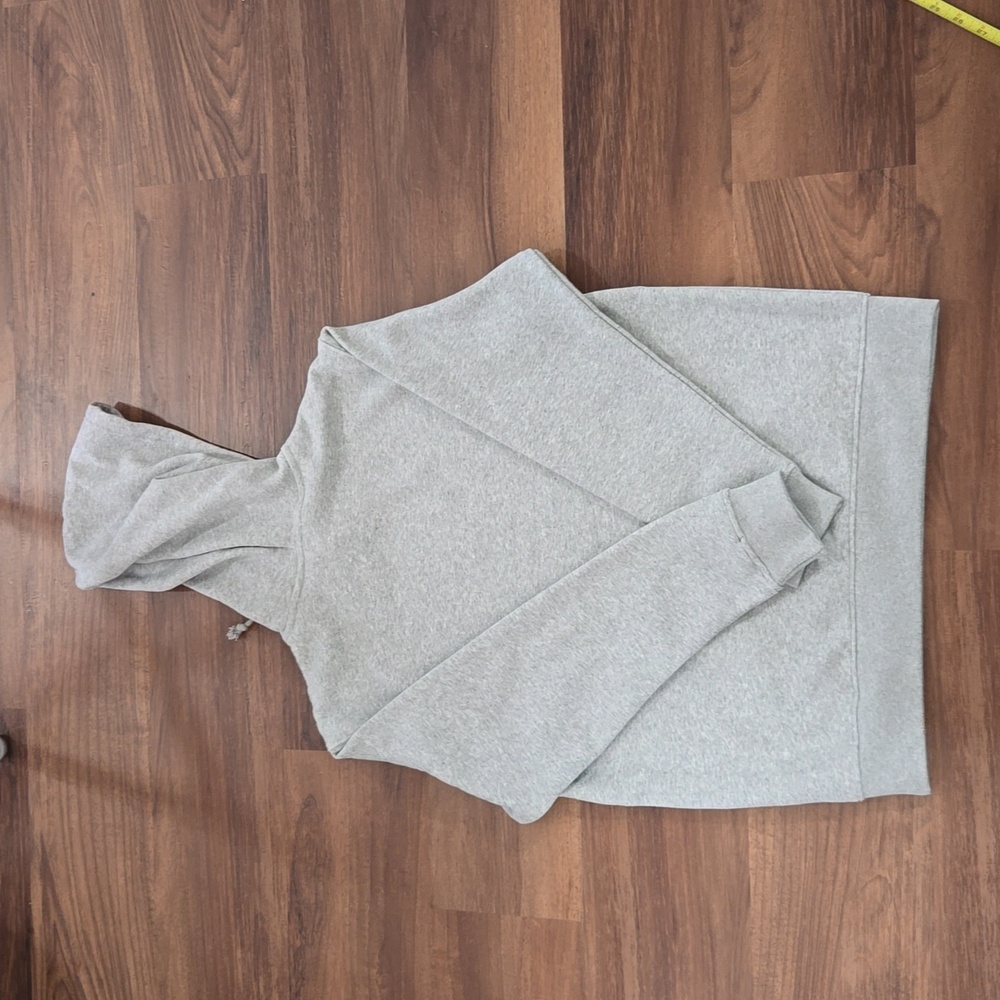 NWT Adidas Originals Adicolor Essentials FleecebHoodie Gray/White IA6418 Women's - Picture 7 of 10